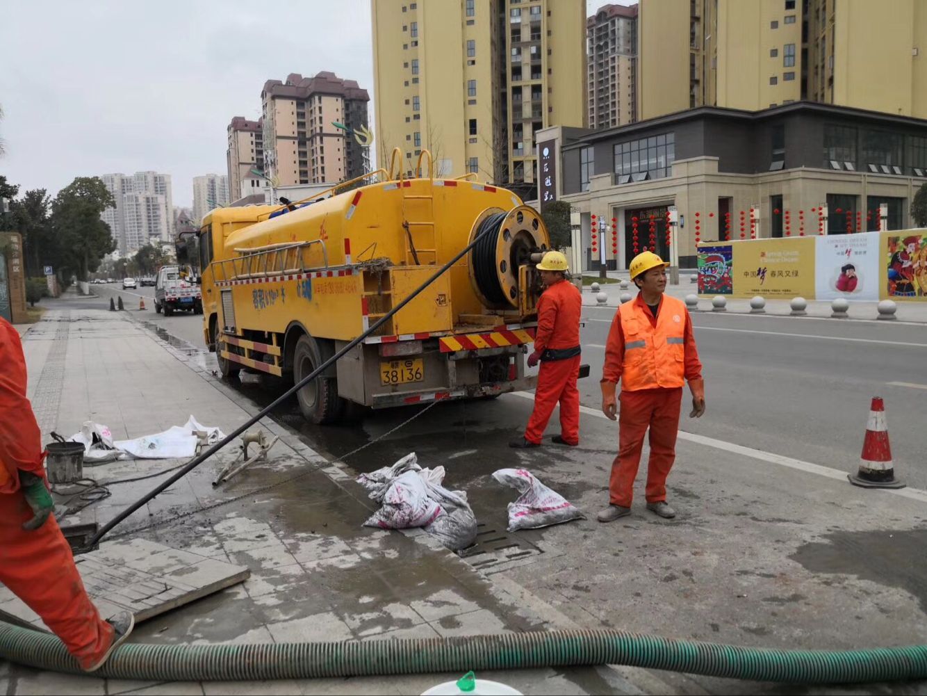 泰兴排污管道清淤-管道清洗